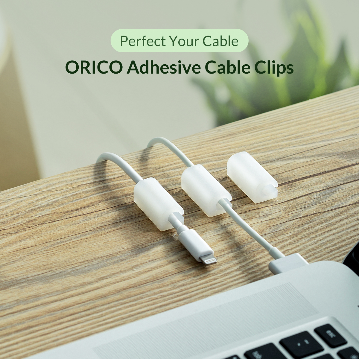 ORICO 20Pcs Multifunctional Silicone Cable Winder Earphone Cable Organizer Wire Storage Charger Cable Holder Clips for Mouse Earphone USB Cable