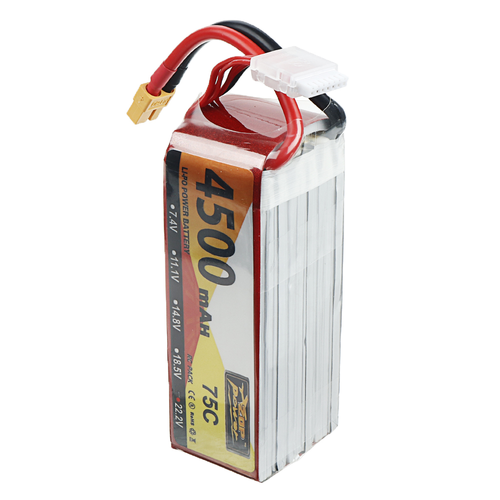 ZOP Power 22.2V 4500mAh 75C 6S Lipo Battery XT60 Plug for ALZRC Devil 505 FAST RC Helicopter - Photo: 7
