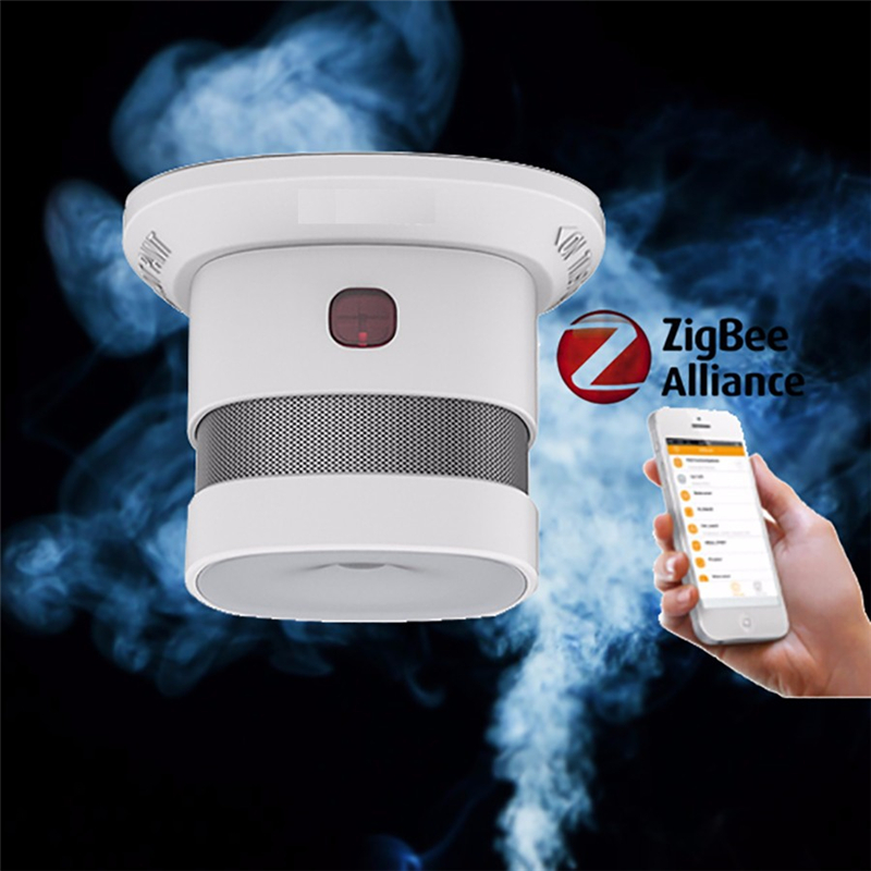 MoesHouse Zig bee Smoke Detector Fire Alarm Detector Smart Home Sensor 2.4GHz High Sensitivity Bulit In Battery