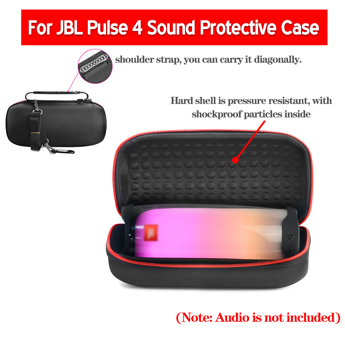 Nylon Speaker Case Storage Bag for Pulse 4 Speaker Shockproof Anti-scratch Protective Cover