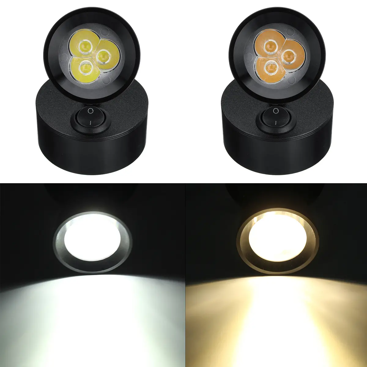 12V-24V 3W LED Spot-Leselampe für Bett oder Schreibtischlampe für