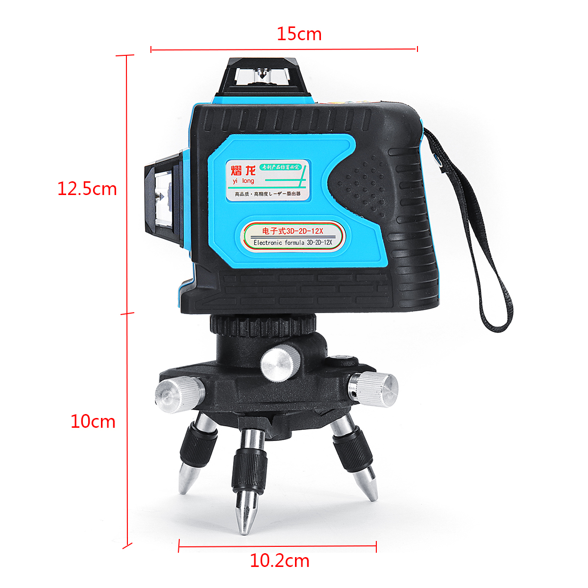 12 Lines 3D 360° Waterproof Level Precision Self Leveling and  Remote Control