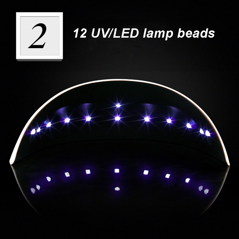 36W Pro Nail Polish Dryer Lamp LED UV Lamp  Gel Acrylic Curing Light Manicure Timer