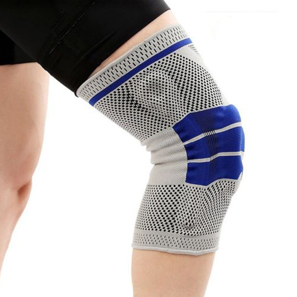 Running Fitness Mountaineering Silicone Knit Spring Knee Pad