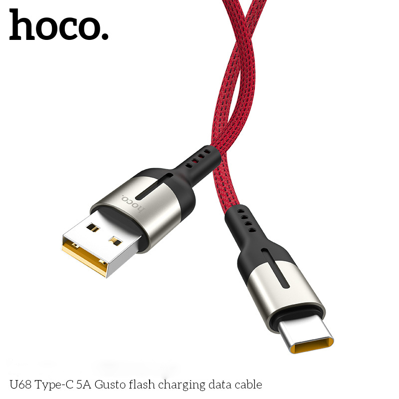 HOCO 5A Type C Micro USB Fast Charging Data Cable For HUAWEI Tablet VIVO OPPO 