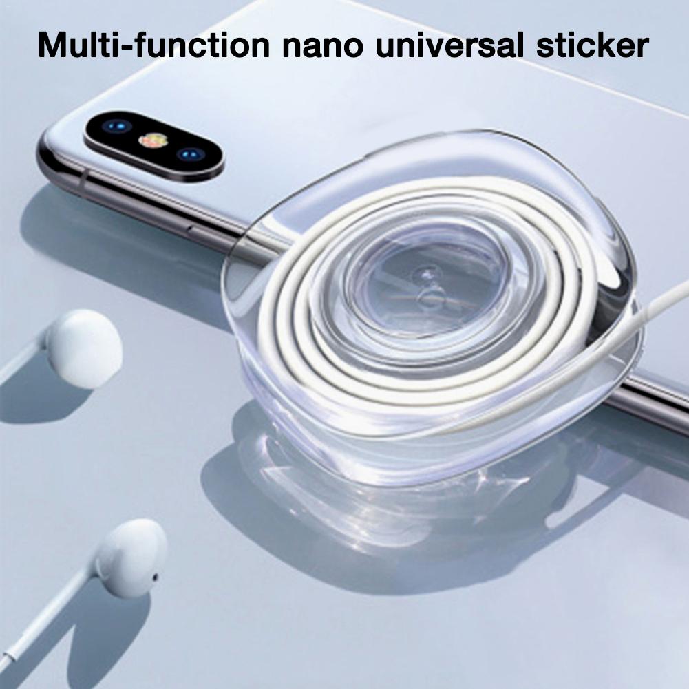 Bakeey Universal Magic Nano Stickers Car Phone Holder For Smart Phone Paste Rubber Pad Wall Kitchen Gel Paste Stickers