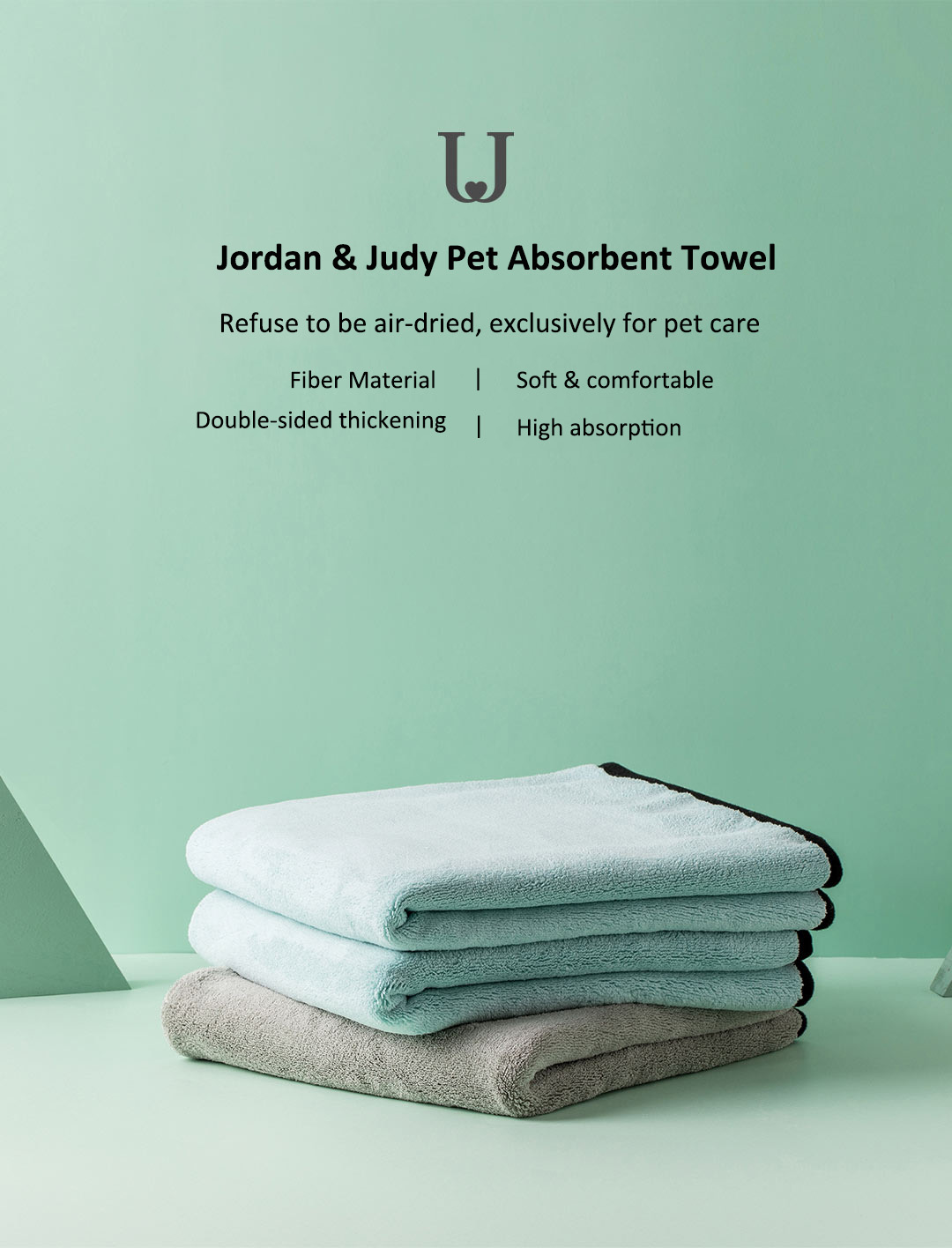 Jordan & Judy Pet Soft Microfiber Bath Towel Cleaning Wipes Water Absorption Quick Dry Cleaning Tools Pet Towels From 