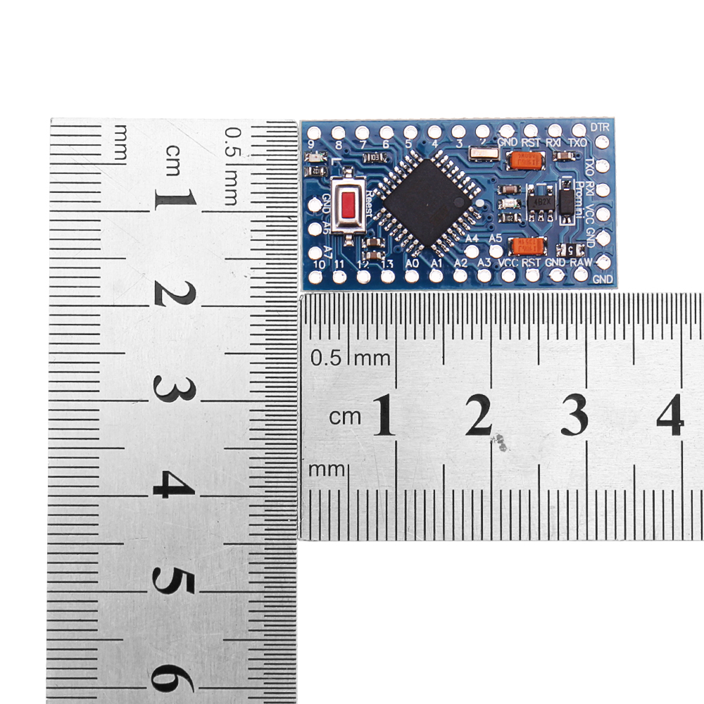 3Pcs 3.3V 8MHz ATmega328P-AU Pro Mini Microcontroller With Pins Development Board