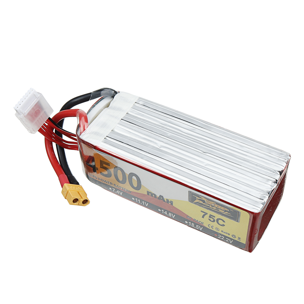 ZOP Power 22.2V 4500mAh 75C 6S Lipo Battery XT60 Plug for ALZRC Devil 505 FAST RC Helicopter - Photo: 6