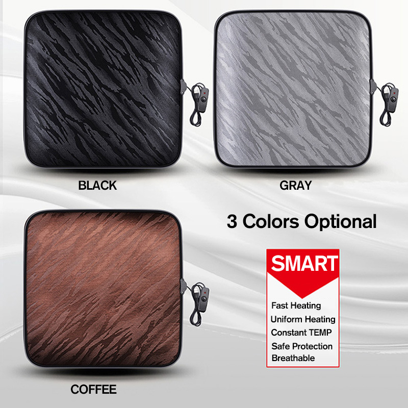 70℃ Universal Car Front Seat Pad Cushion Cover Heating Warm Heated Winter