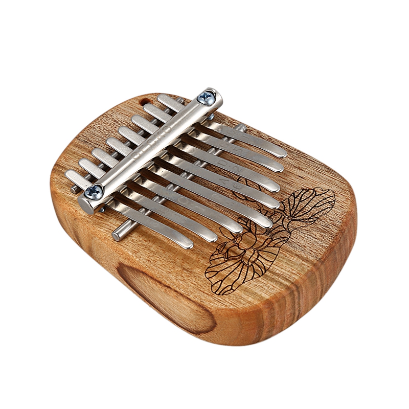GECKO K8mini/K-8CM/K-8CA 8 Key Camphor/Mahogany Mini Kalimbas Thumb Piano with Tuning Hammer