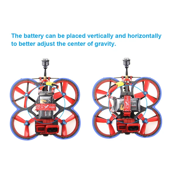 HGLRC Veyron 3 HD 3Inch 6S Cinewhoop FPV Racing Drone with Caddx Vista ZEUS35 AIO 600mW VTX 1408 Motor - Photo: 4