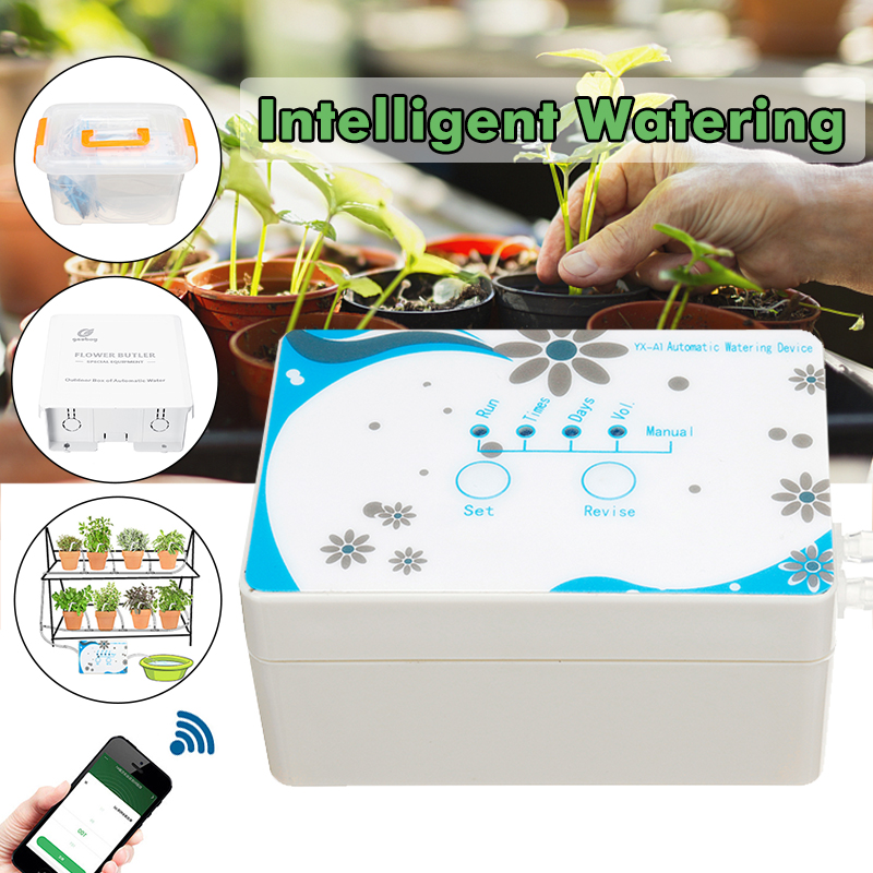 Automatic Irrigation Timer 2 Setting Mode Watering Drip Irrigation WiFi APP Water Timer Remote Control System Solenoid Valve Timer
