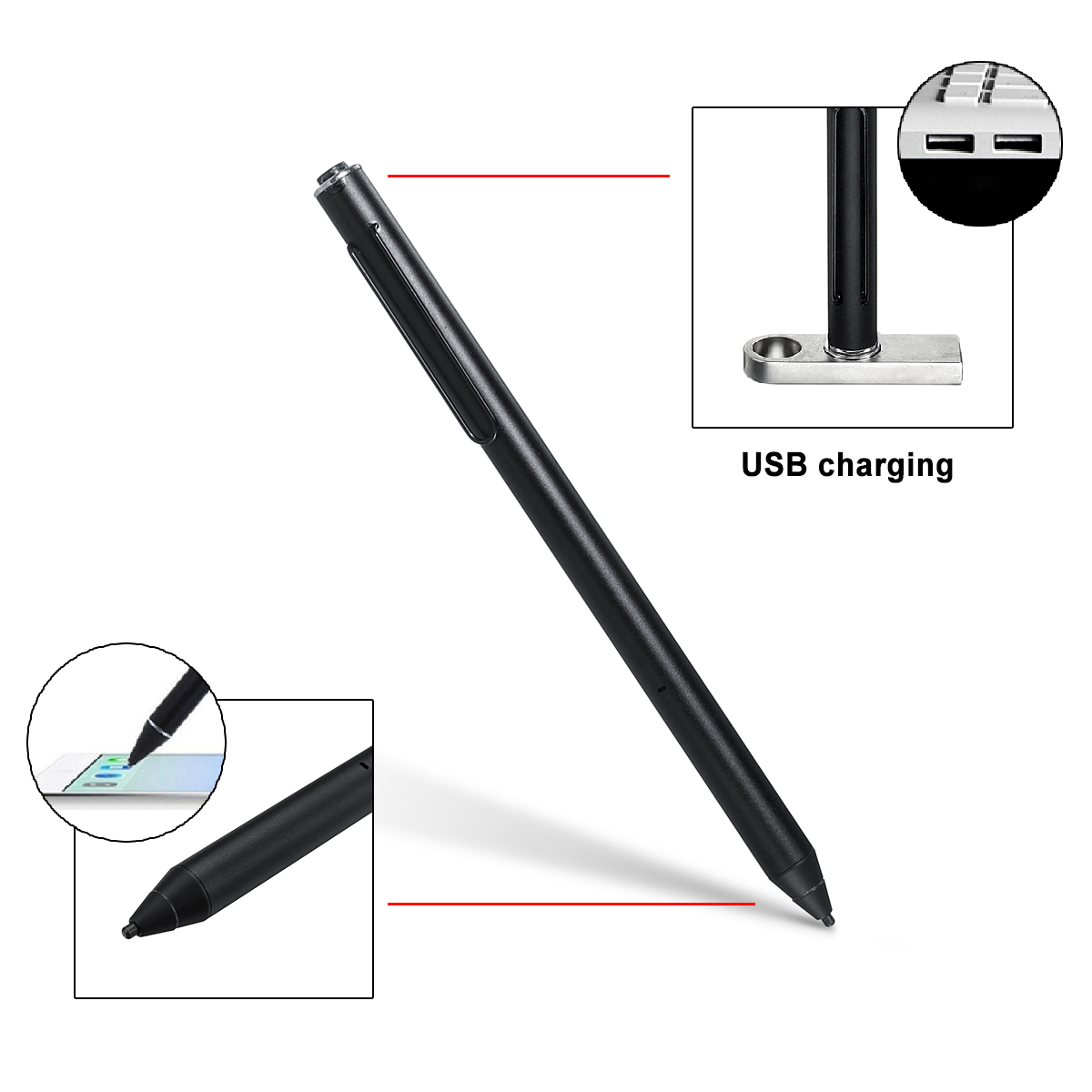 USB Touch Screen Stylus Pen Capacitive For All Mobile Phone Xiaomi Huawei