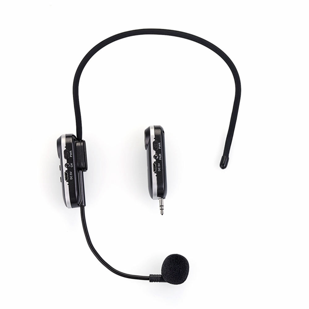 Gitafish K380R Portable UHF Wireless Microphone Headset 3.5mm Audio Head 6.5mm Adapter with USB-5V USB charging port - Photo: 7