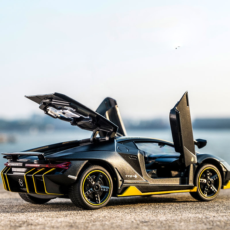 1:32 Alloy Centenario LP770 Multicolor Super Racing Car with Sound Light Diecast Model Toy for Children Gift - Photo: 9