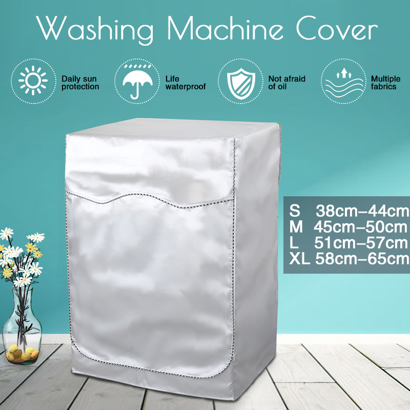 Washing Machine Dustproof Zipper Cover Turbine Roller Protect Waterproof
