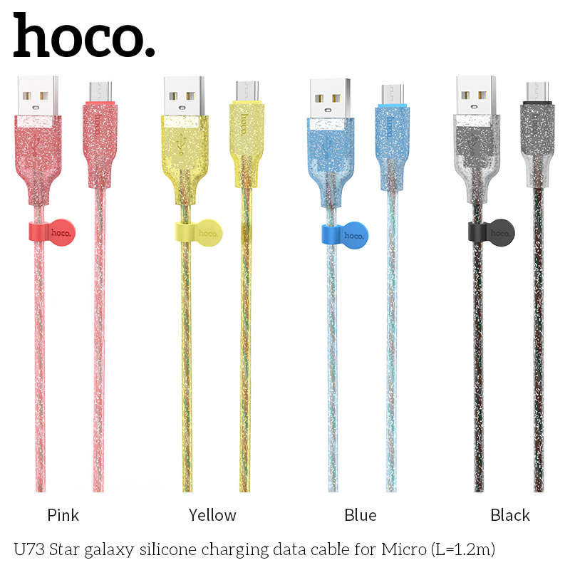 HOCO 2.4A Type C Micro USB Colorful Fast Charging Data Cable For Huawei P30 Pro Mate 30 Xiaomi Mi9 9Pro Redmi 7A Redmi 6Pro OUKITEL Y4800 S10+ Note10