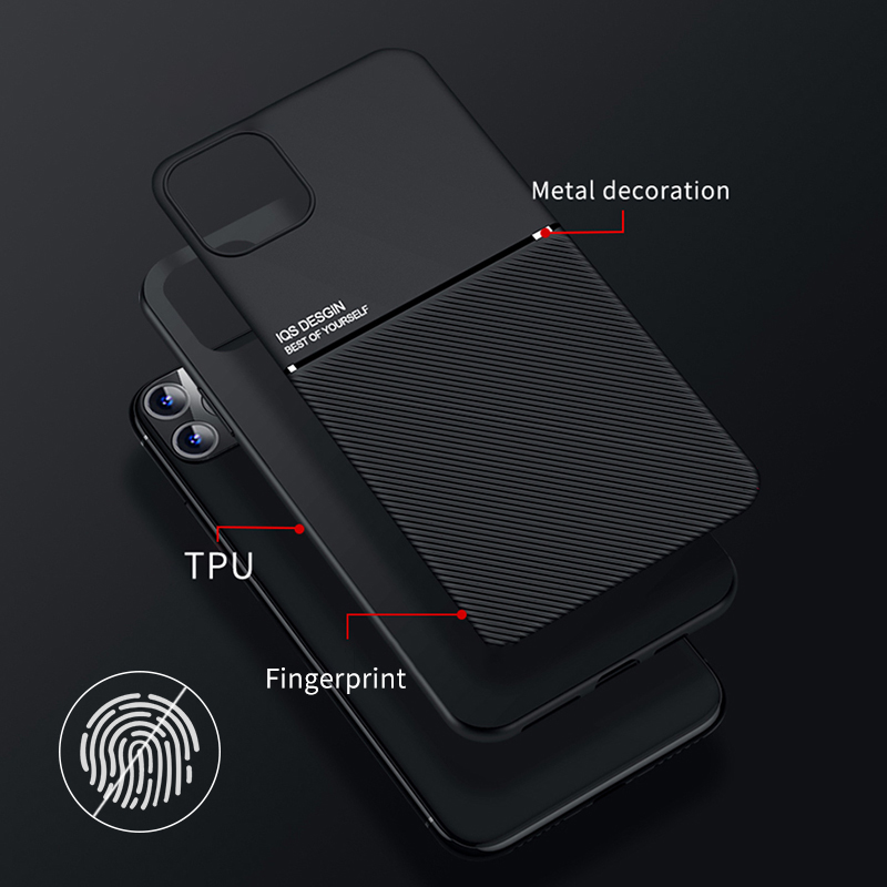 Bakeey Magnetic Non-slip Leather Texture TPU Shockproof  Protective Case for Xiaomi Mi Note 10 / Xiaomi Mi Note 10 Pro / Xiaomi Mi CC9 Pro Non-original