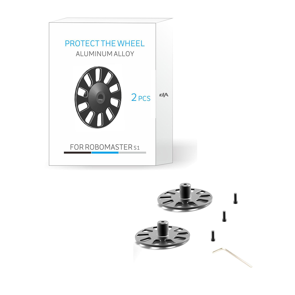 2PCS CNC Carshproof Protective Wheels For DJI RoboMaster S1 RC Robot