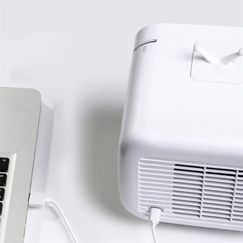 Baseus USB Ventilador De Refrigeração De Ar Mini Portátil Purificador de Umidificador de Ar Geladeira 3 Velocidade Air Conditioning Desk Fan para Home office Quarto