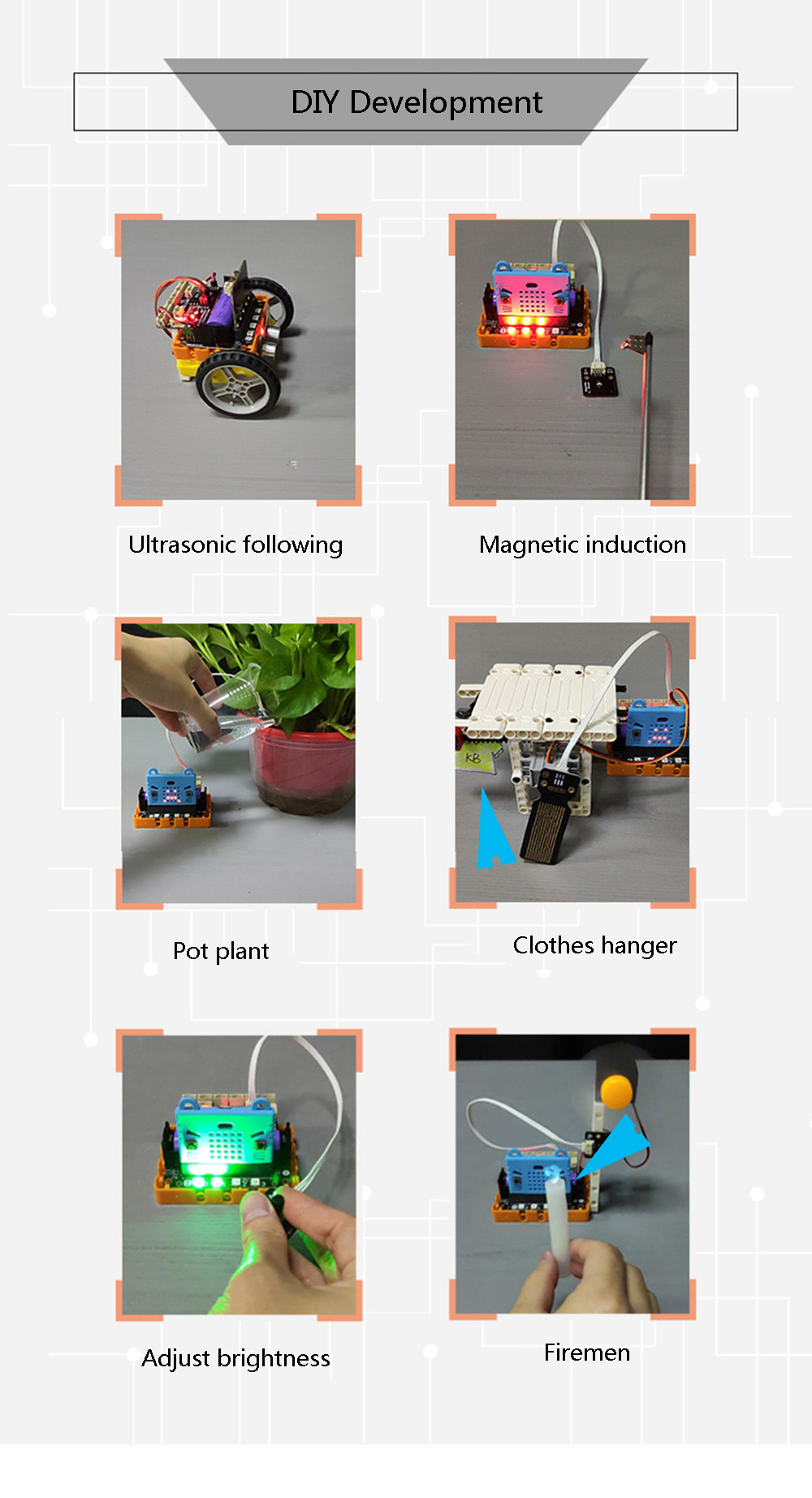 Kittenbot Micro:bit Kittenblock Makecode Graphic Program DIY Educational Robot Kit Compatible With LEGO - Photo: 6