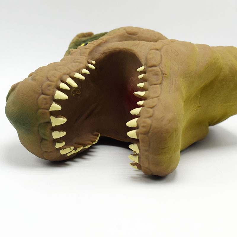 8CM TPR Plastic Dinosaur Hand Puppet Toy Novelties Toys Wearable Animal Toys