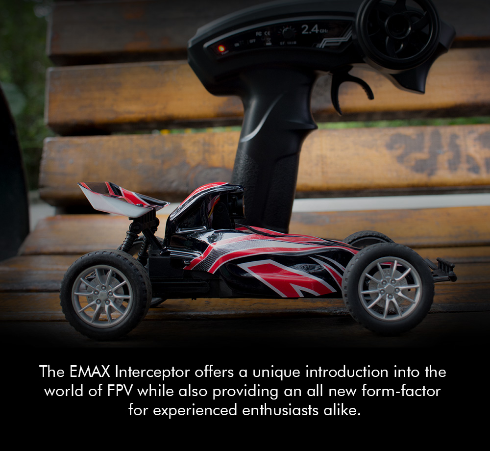 EMAX Interceptor 1/24 2.4G RWD FPV RC Car with Goggles Full Proportional Control RTR Model  - Photo: 5