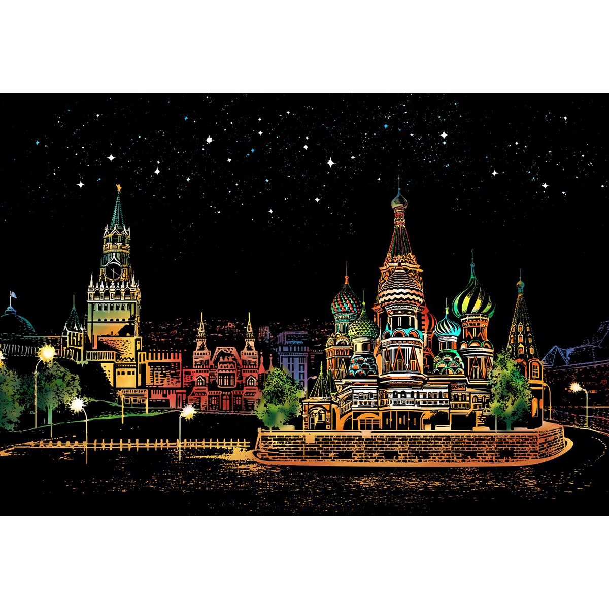 DIY Scratch Scraping Painting Drawing Paper World Sightseeing Pictures Creative Gift Home Decor DIY Paintings