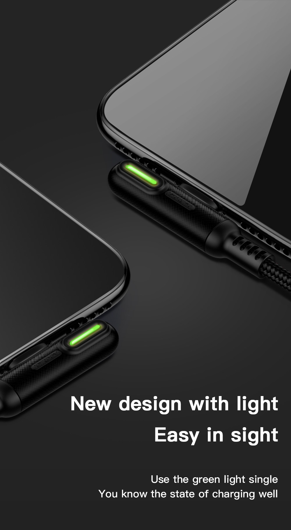 JOYROOM 2.4A Type-C LED Indicator Fast Charging Data Cable For Huawei P30 Mate 20Pro Mi8 Mi9 S10 S10+