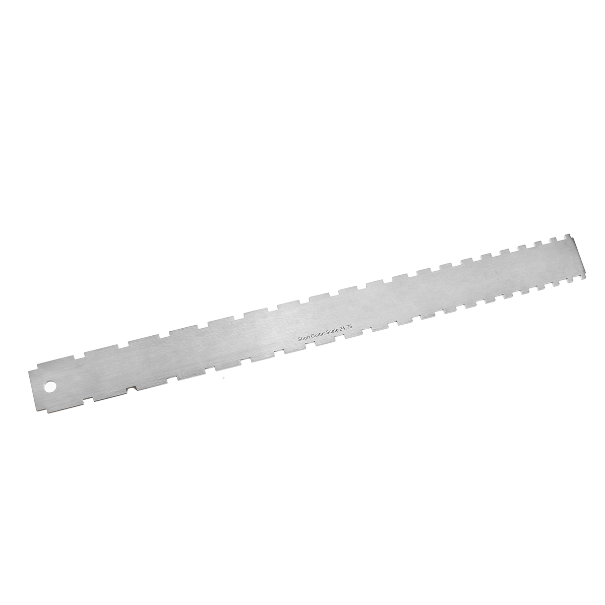 Stainless Steel Guitar Neck Notched Straight Edge Dual Scale Measuring Tool Guitar Fret Ruler for Measuring Fretboard - Photo: 6