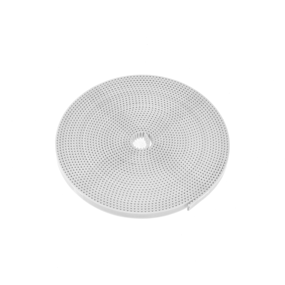TWO TREES® 6mm/10mm Width PU White Timing Belt fiberglass Synchronous Belt with Steel Core 10M Long for 3D Printer