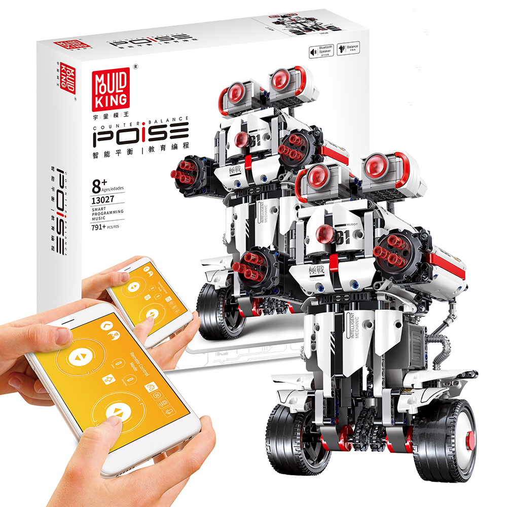 Mofun 2.4G DIY Programmable Self-Balance Block Building App Control Built-in Spenker Smart Robot Toy - Photo: 11