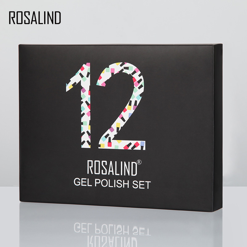 Rosalind 12 Pcs Solid Color Nail Polish Set