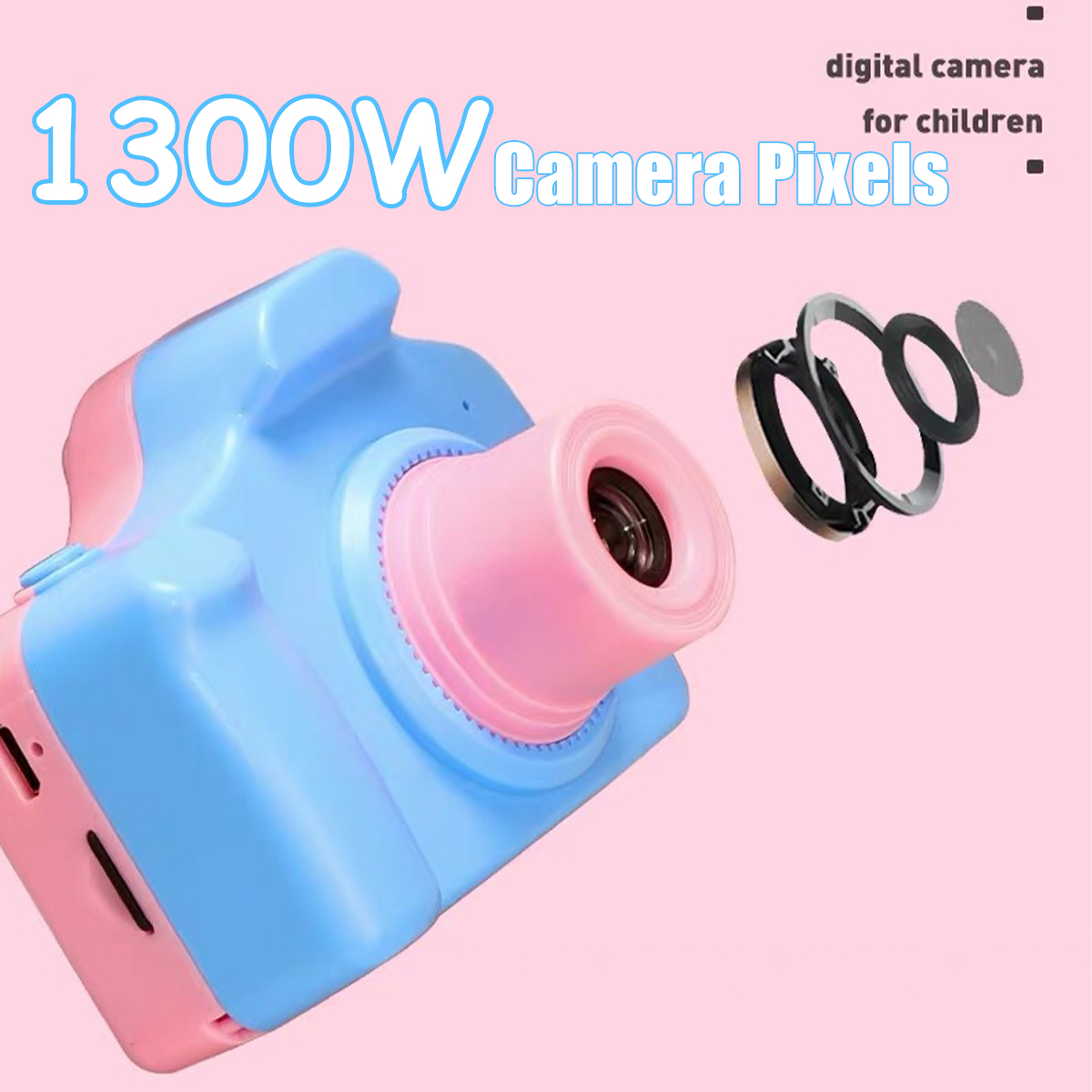 1300W Pixels 1080P Mini Digital Camera 2.0 Inch LCD Screen Support 32GB SD Card
