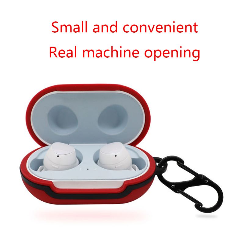 Bakeey Portable Shockproof Silicone Earphone Storage Case with KeyChain for Samsung Galaxy Buds
