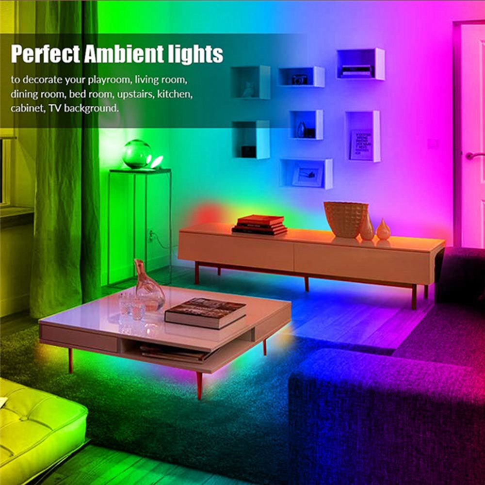 DC5V 3M RGBW Flexible LED Strip Light Decorative Home DIY Hallway Stair Lamp+WiFi Controller+Remote Control