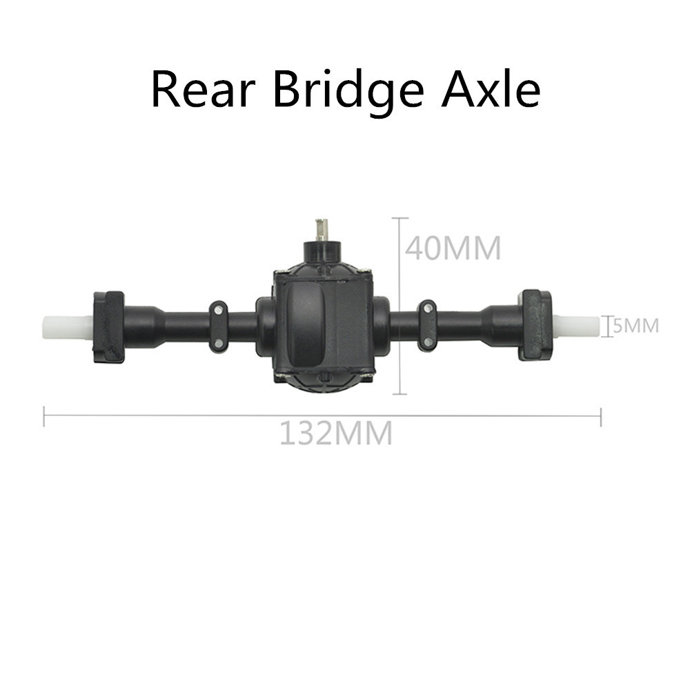 3PCS Front Middle Rear Bridge Axle w/ Metal Gear for Q60 Q64 EAT02 FY004A B36 MN77 1/16 6WD RC Car - Photo: 3