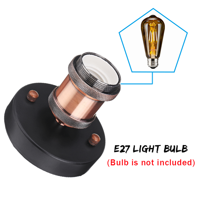 E27 Industrial Vintage Bulb Adapter Wall Ceiling Pendant Light Socket Holder Lamp Screw AC110-220V