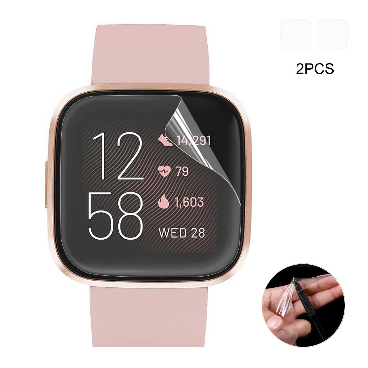 Bakeey 2pcs Watch Screen Protector TPU Ultra-thin Explosion-proof Film for Fitbit Versa 2 Smart Watch