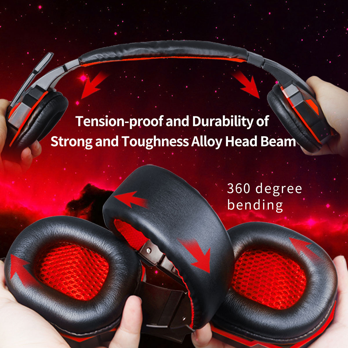 PLEXTONE PC780 Wired Gaming Headphone Stereo Sound Headset With Microphone LED Audio Cable 