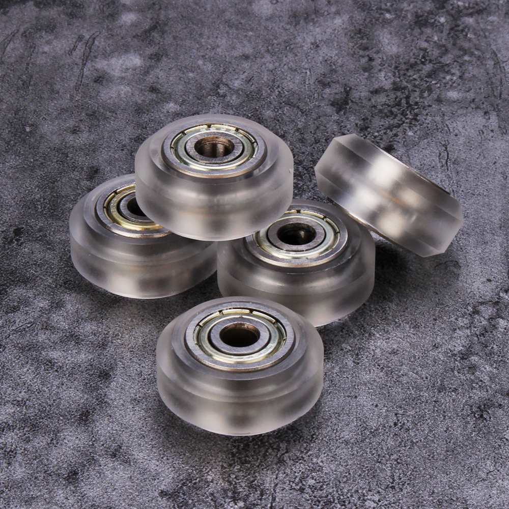 10pcs Transparent Pulley Wheel with 625zz Double Bearing for V-slot 3D Printer