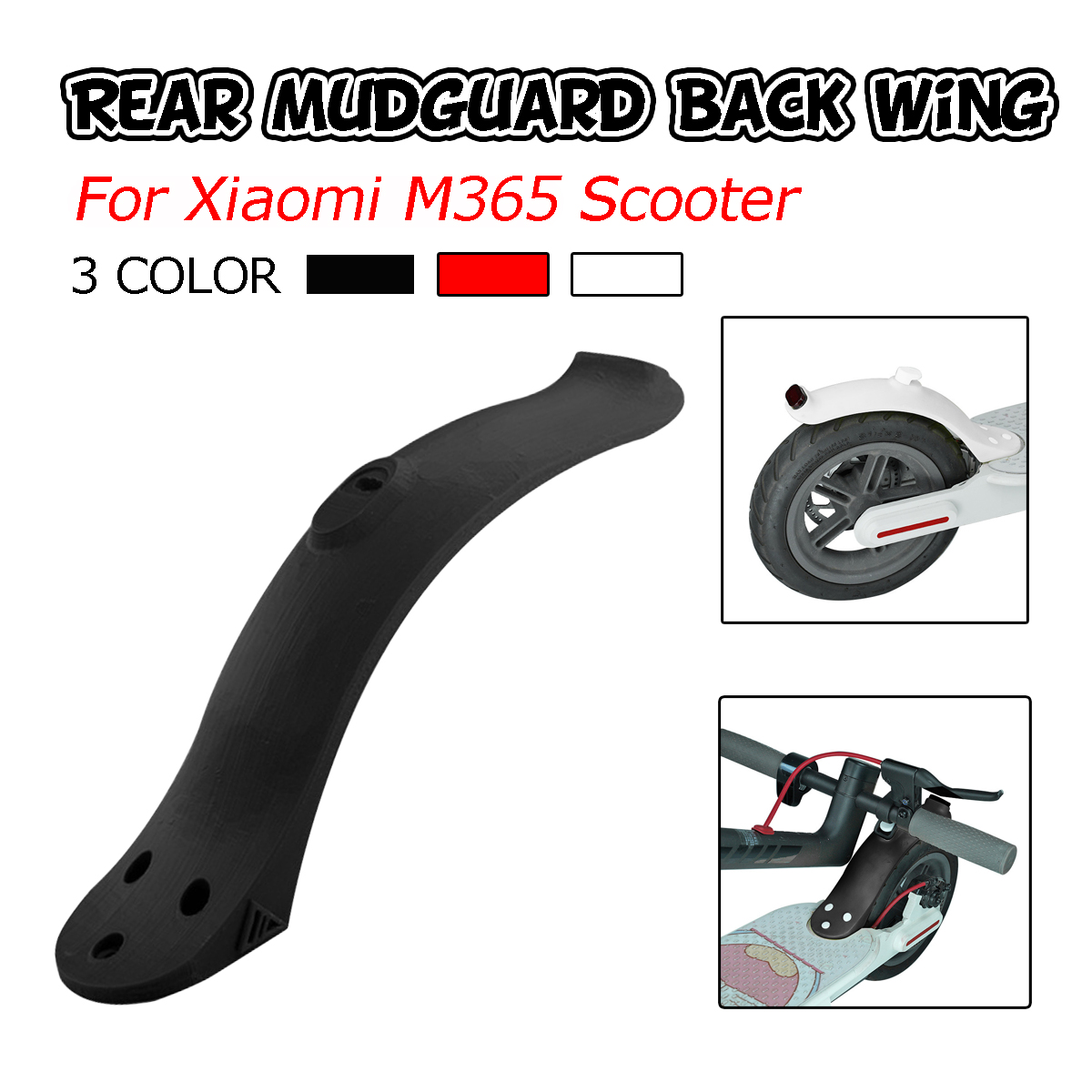 Rear Mudguard Replacement For M365/M187/PRO Electric Scooter