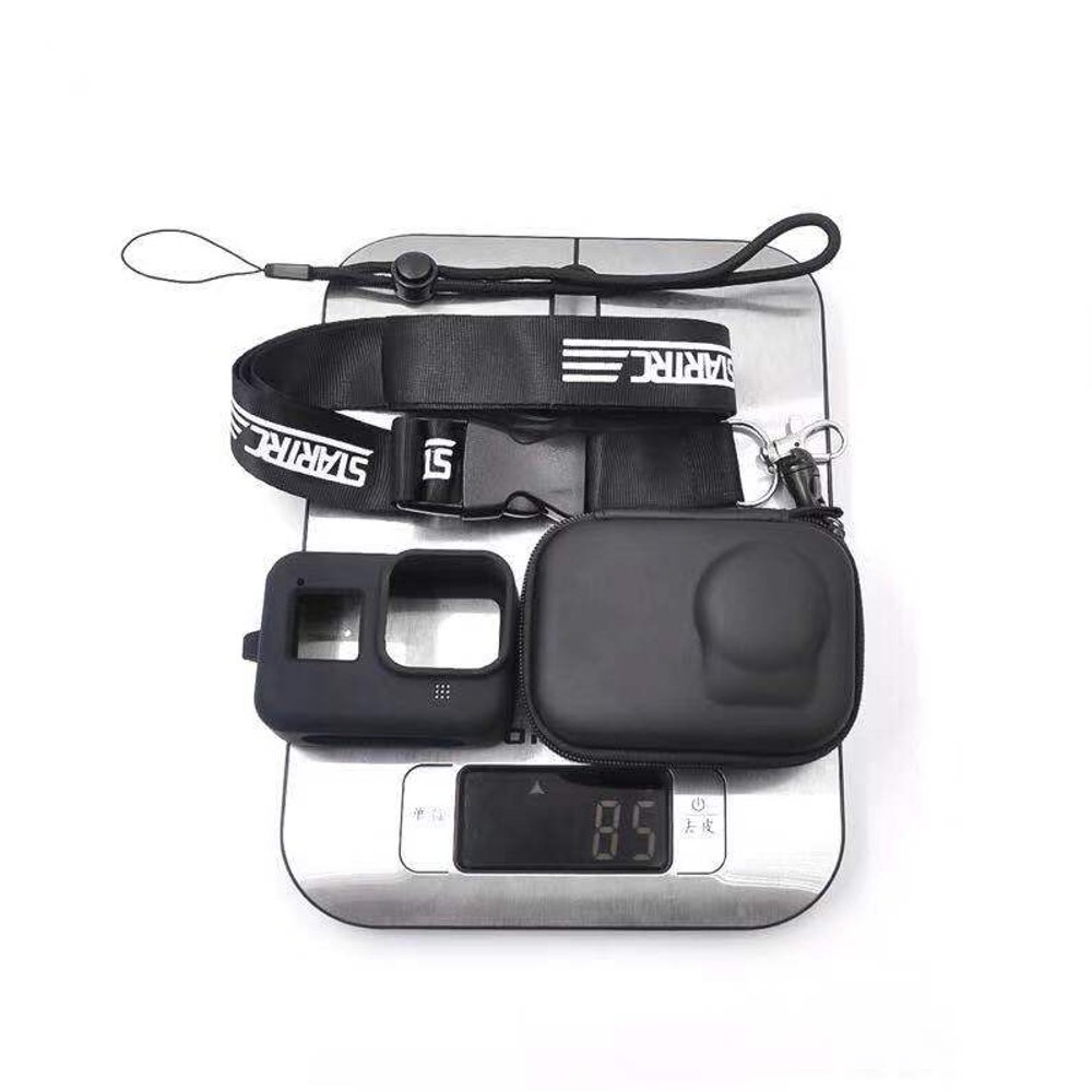 STARTRC 4 In 1 Camera Protective Silicone Case Storage Bag Lanyard Neck Strap For GoPro Hero 8 FPV Action Camera - Photo: 9