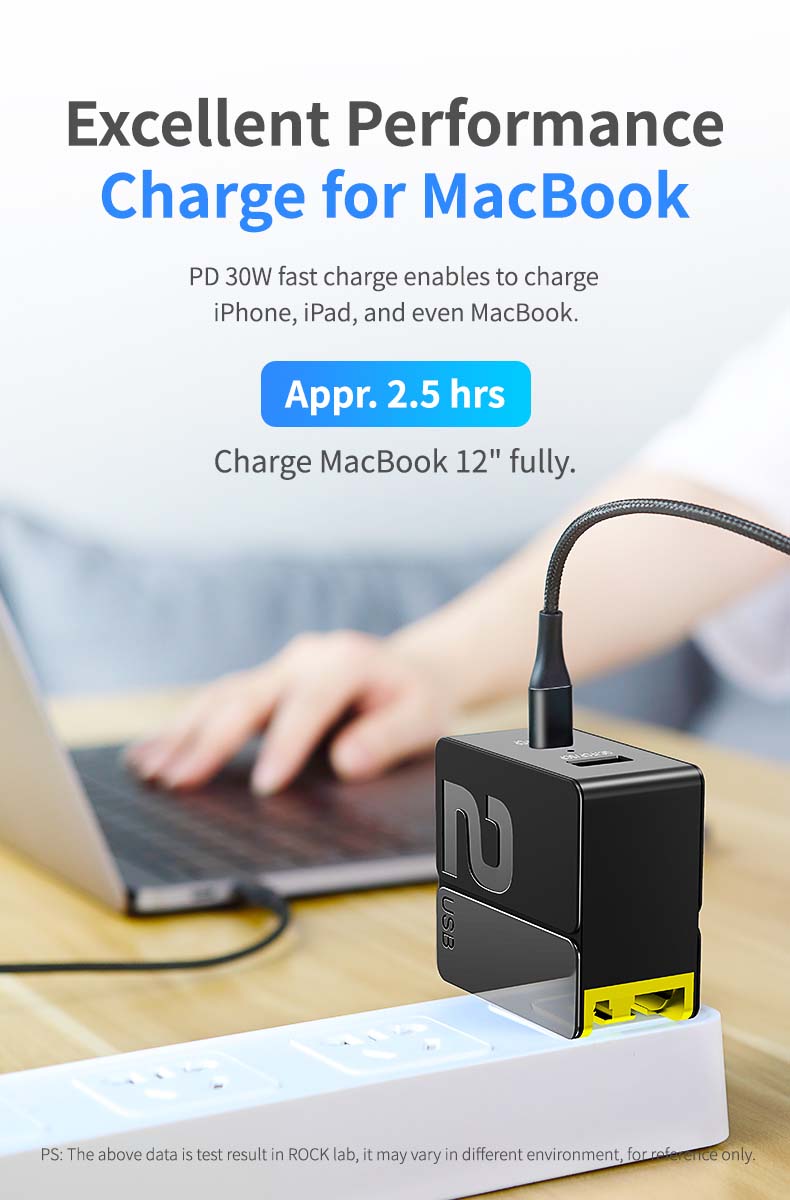 Rock 30W Micro USB Type C U+C Fast Charging USB Charger PD 3.0 SCP & FCP QC4.0 & QC3.0 Travel Adapter Quick Charge For iPhone XS XR Huawei P30