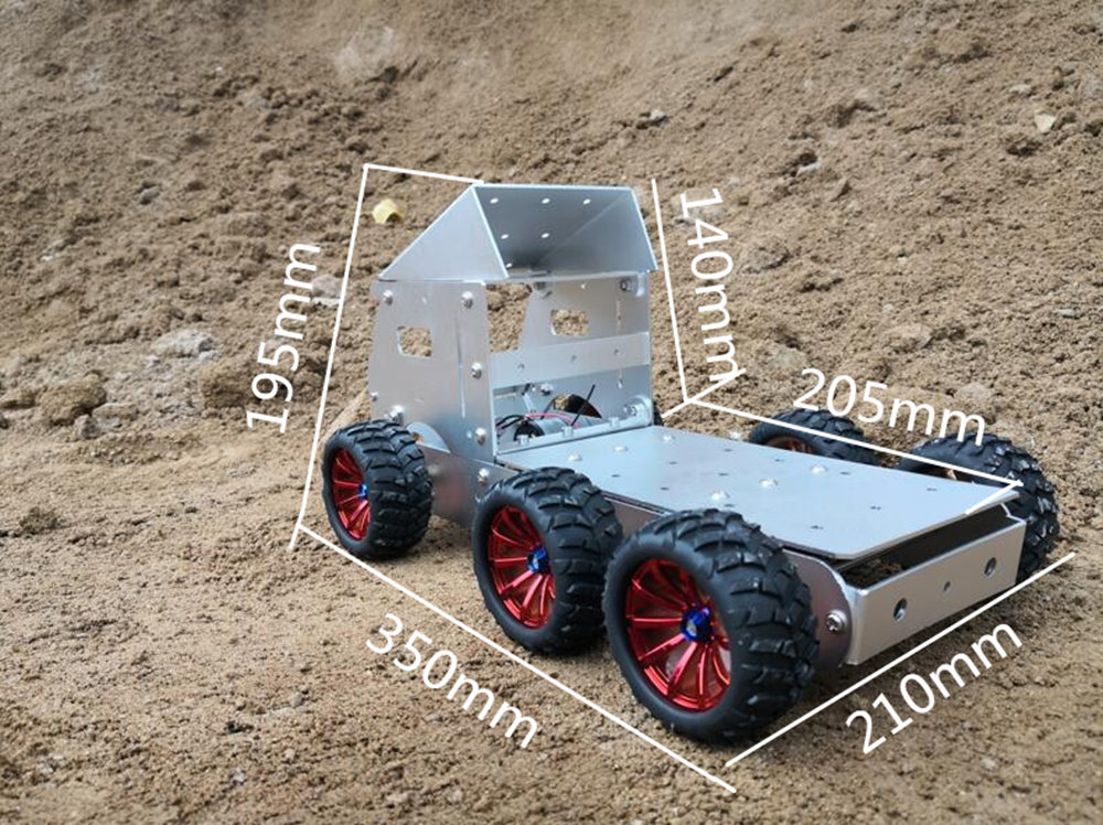 DIY Aluminous Smart RC Robot Car Truck Chassis Base With Motor