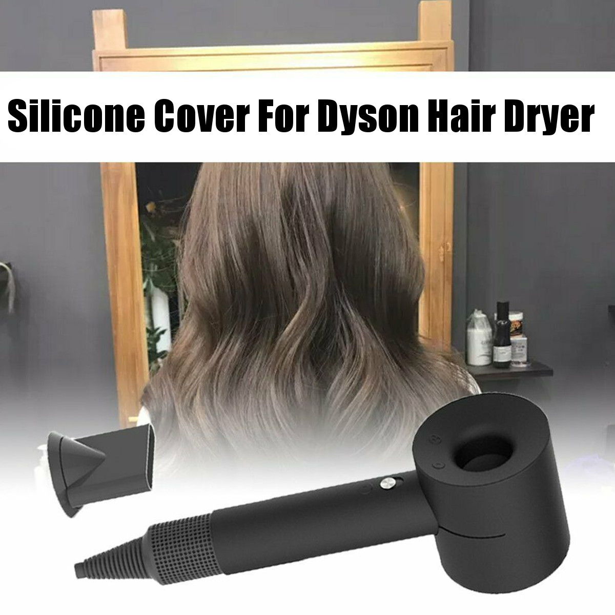 Soft Silicone Case Cover Hair Dryer Dustproof Protective Anti-scratch Cover For Dyson