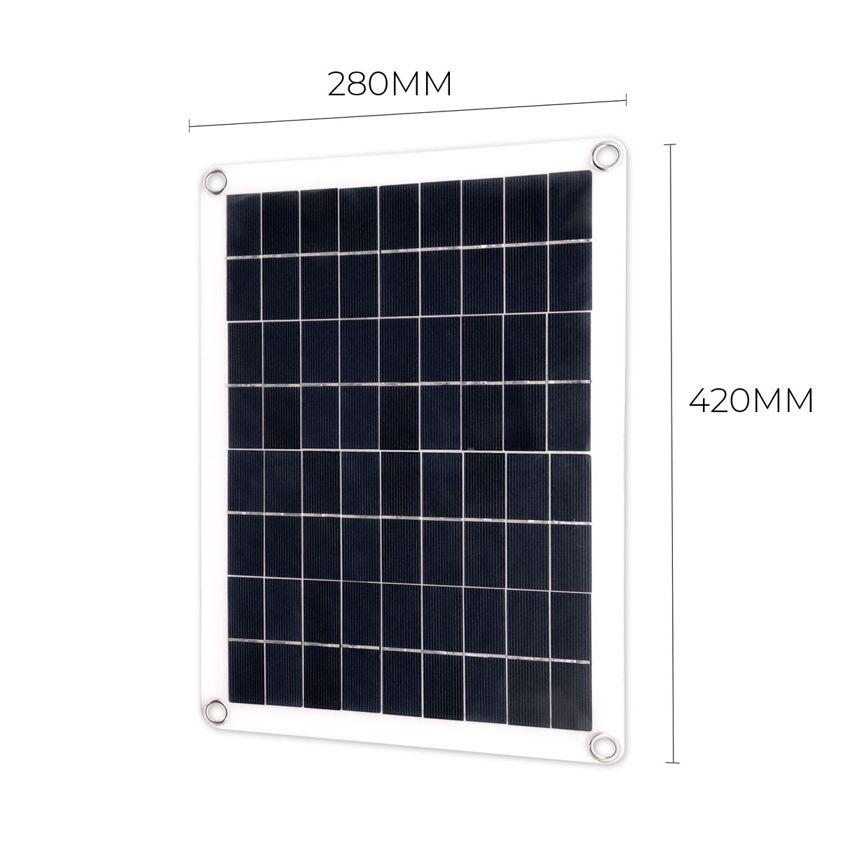 40W Solar Panel +3W Lamp +10A Solar Controller +1m Extension Cord Set for Camping Home Working