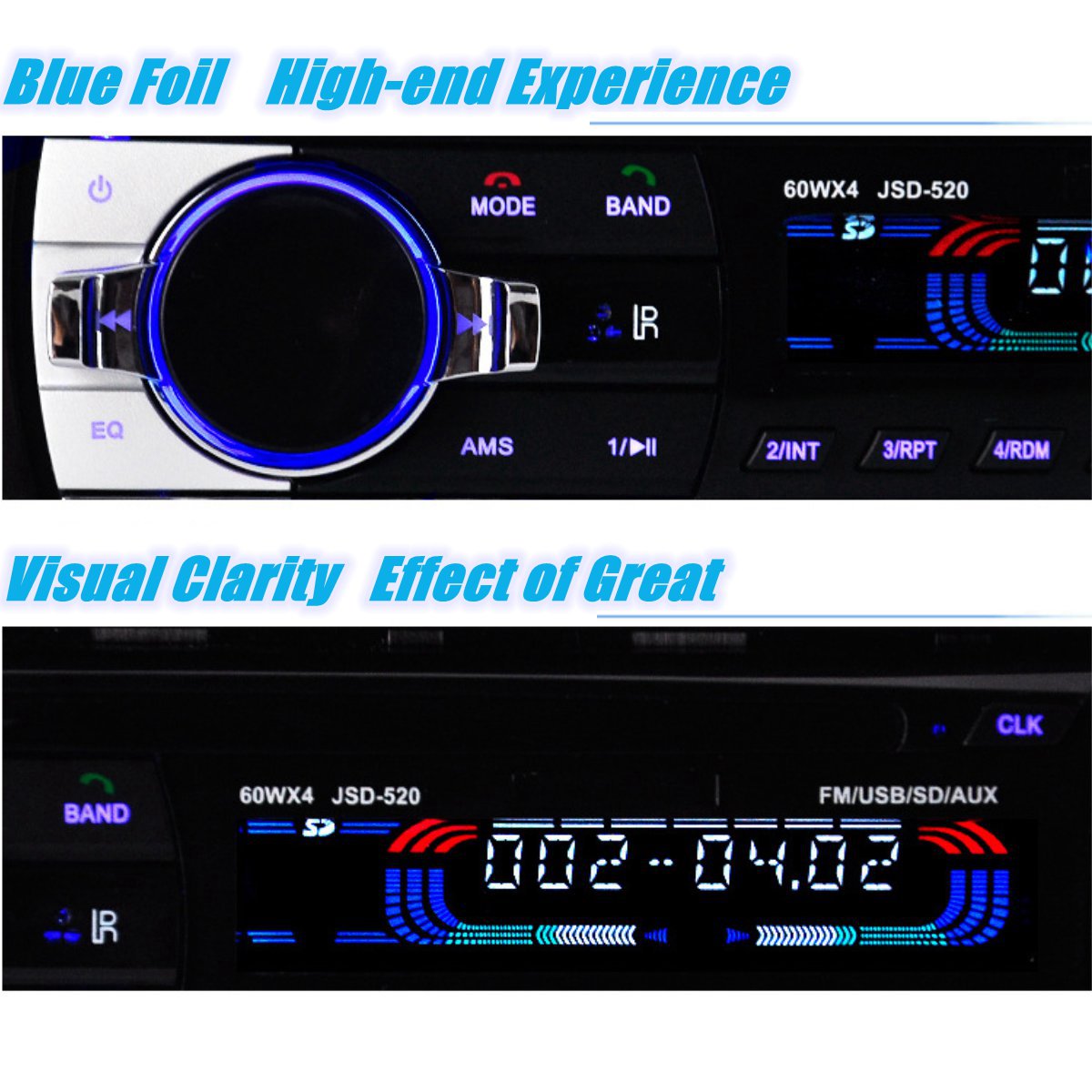 JSD-520 24V Car Stereo Radio MP3 Player Auto Audio bluetooth Hands-free AUX SD USB FM