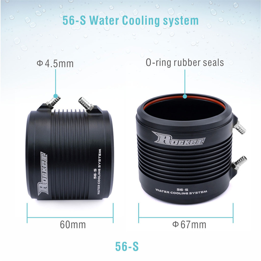 Rocket 56 S/L Aluminum Water Cooling Jacket for 5682 5692 56102 56112 RC Boat Brushless Motor - Photo: 4
